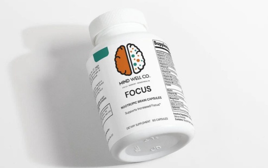 Nootropic supplement neuroflow focus bottle