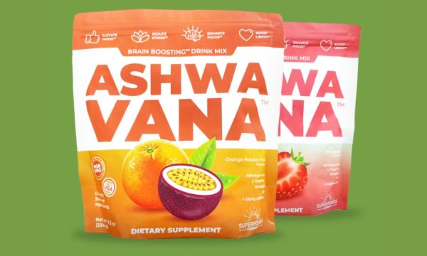 ashwavana superfoods company on a green background