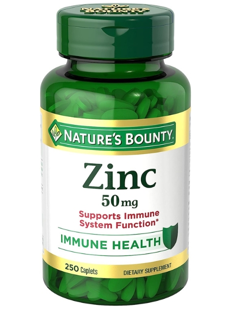 bottle of nature's bounty zinc 50mg