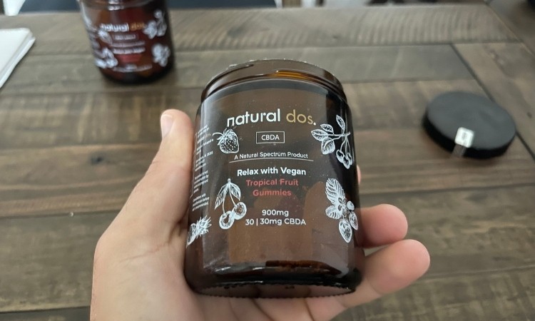 holding natural dos cbda vegan gummies